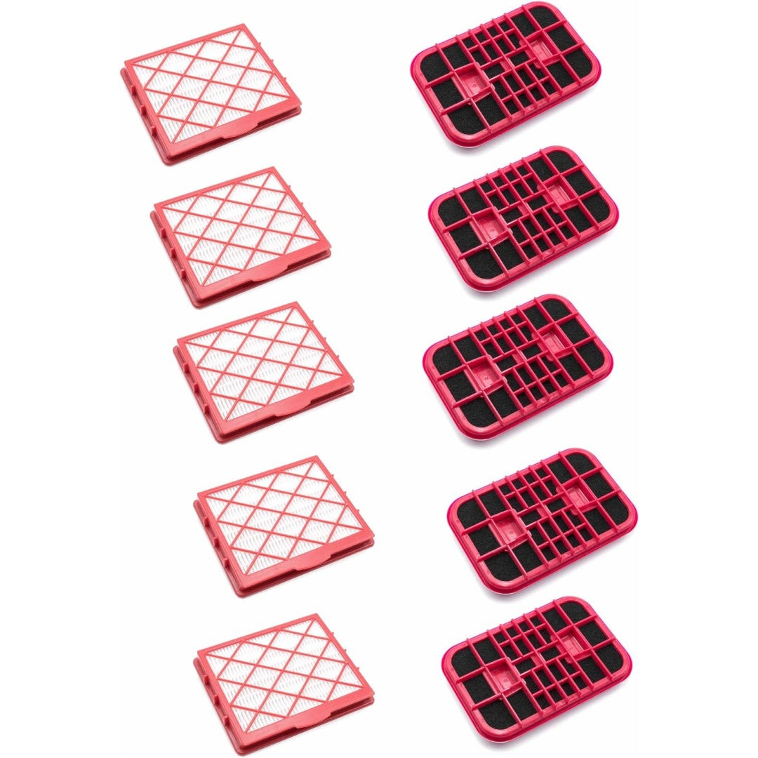 Lot de 5 filtres au charbon actif alliant le remplacement du filtre et retention de la poussiere