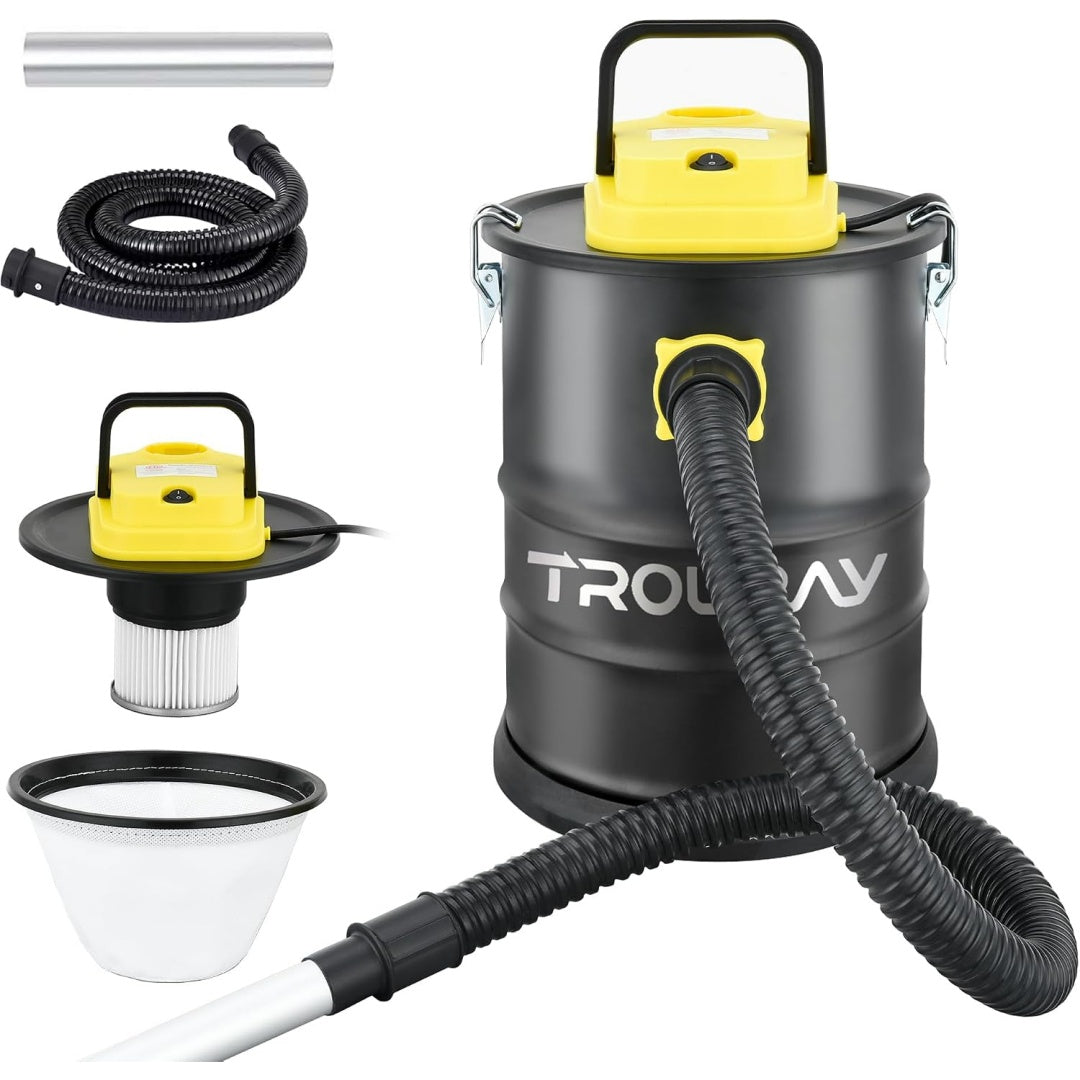 Aspirateur a main, coloris gris et noir, avec une aspiration a main