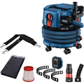 Aspirateur, coloris noir et bleu, avec une filtration des particules fines