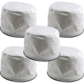 Lot de 5 cartouches filtrantes associant retention de la poussiere au coloris gris et blanc