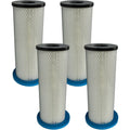 Lot de 4 filtres de remplacement offrant retention de la poussiere