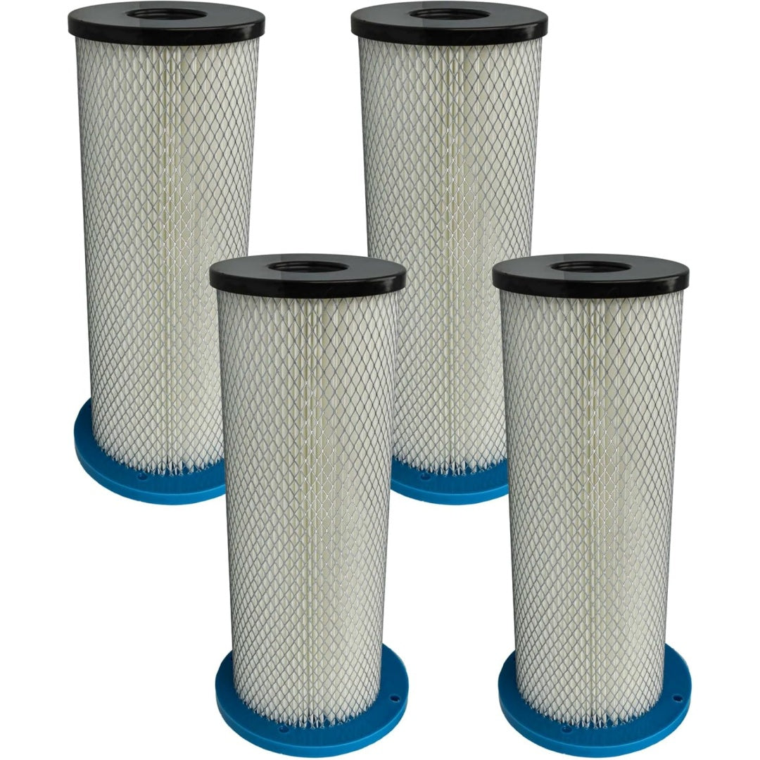 Lot de 4 filtres de remplacement offrant retention de la poussiere