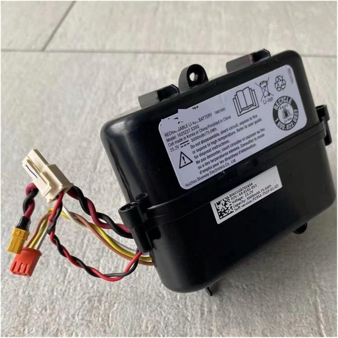 Batterie rechargeable associant une alimentation de l'appareil compatible et le remplacement de la batterie