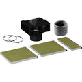 Kit de nettoyage associant accessoires de remplacement au coloris rouge et noir