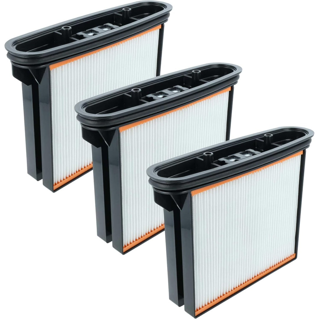 Ce lot de 3 filtres plisses associe le remplacement du filtre et retention de la poussiere